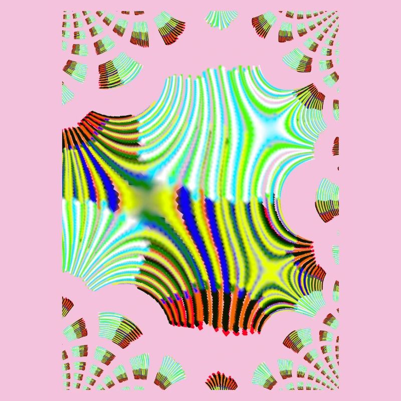 Psychedelic Neon Waves Pattern