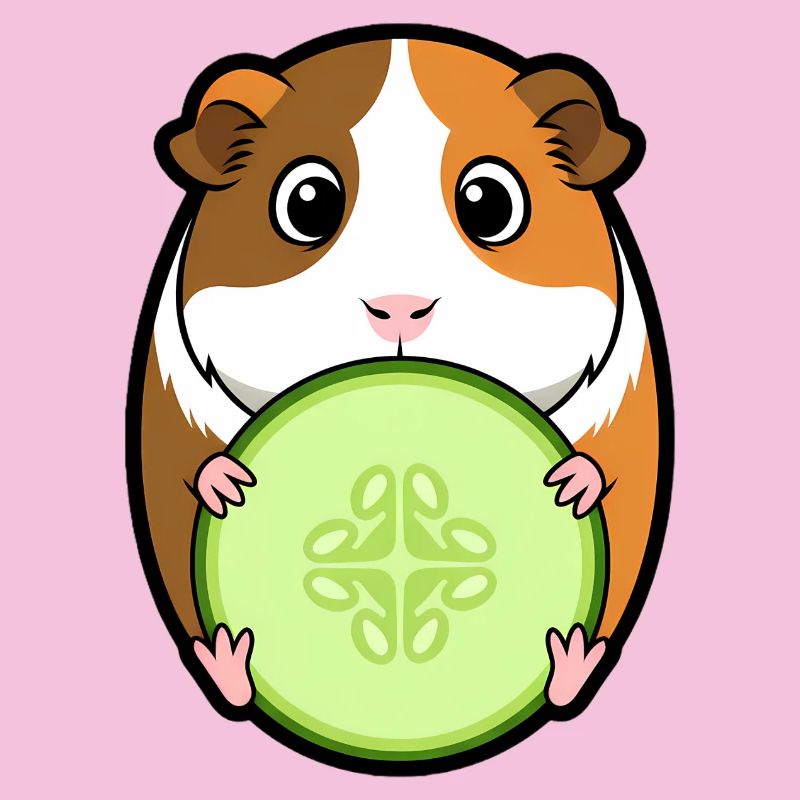 Meerschweinchen Gurke Comic
