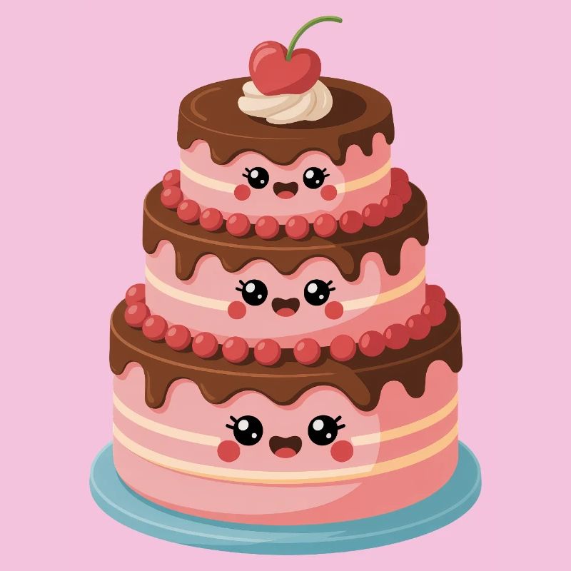 Kuchen Comic süß