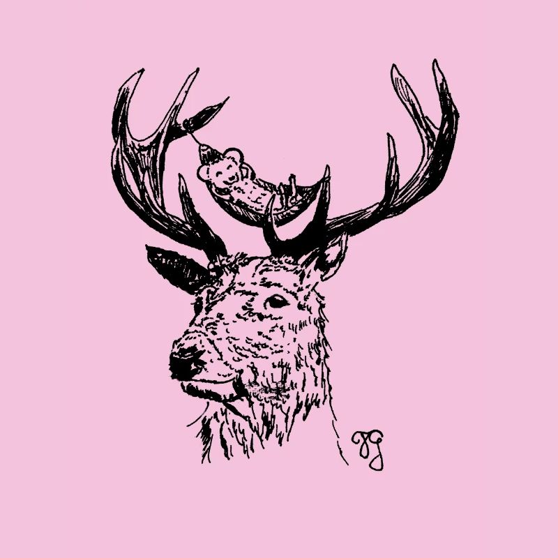 Hirsch und Maus