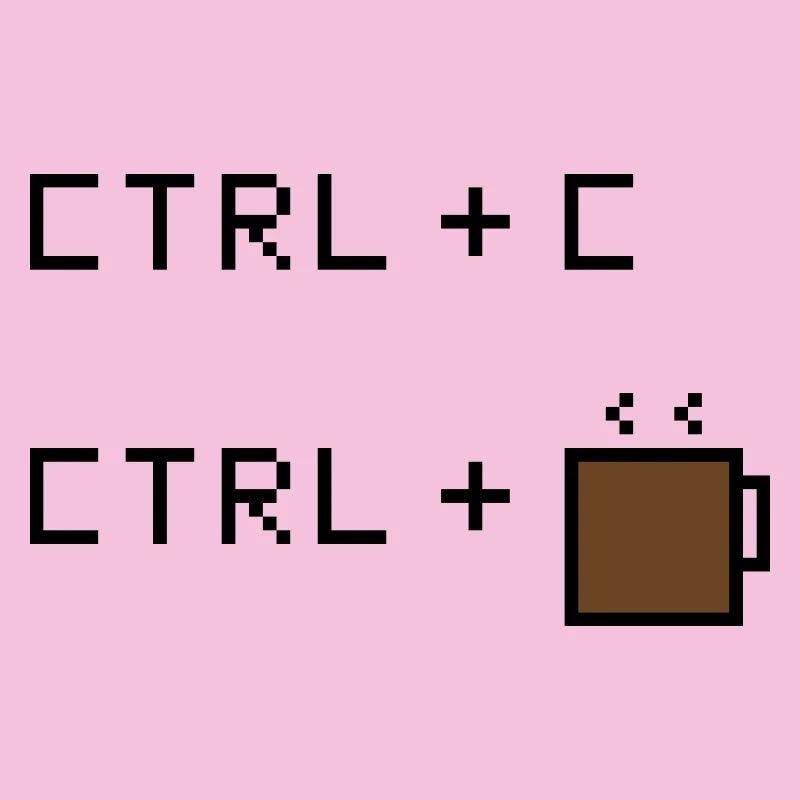 CTRL+C Édition Café - Humour rétro de bureau