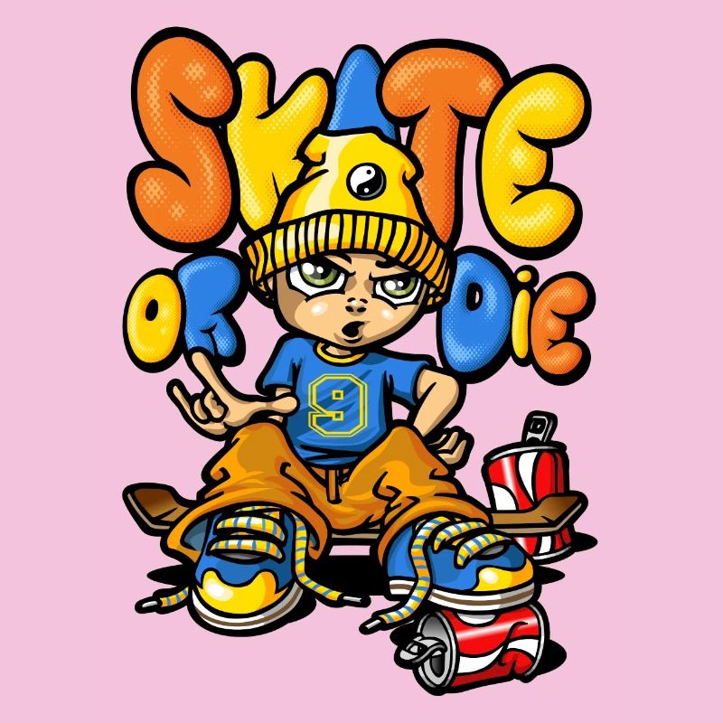 Skateboard und Graffiti
