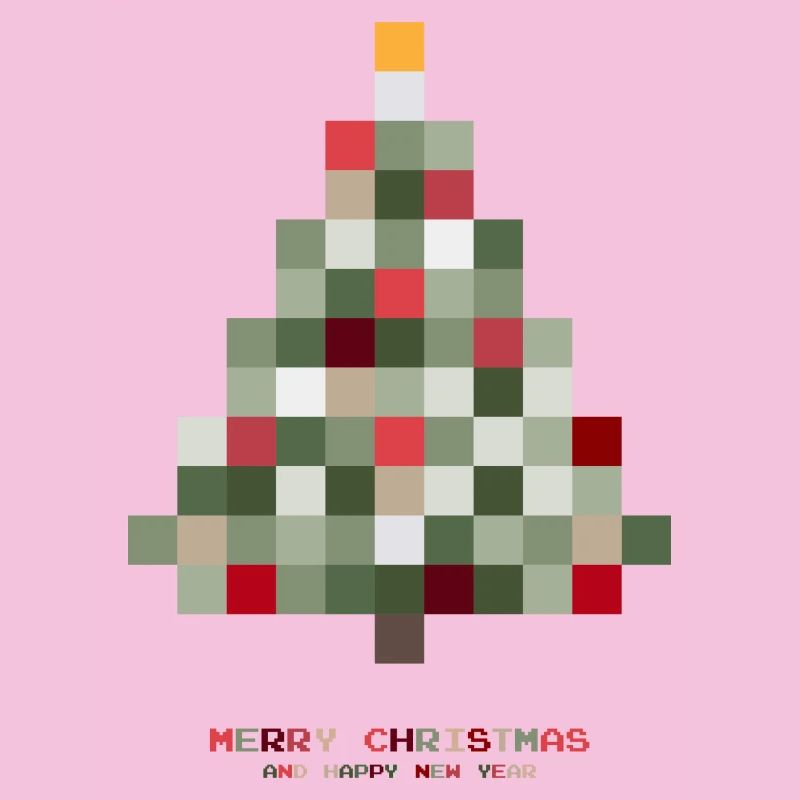 Weihnachtsbaum Pixel