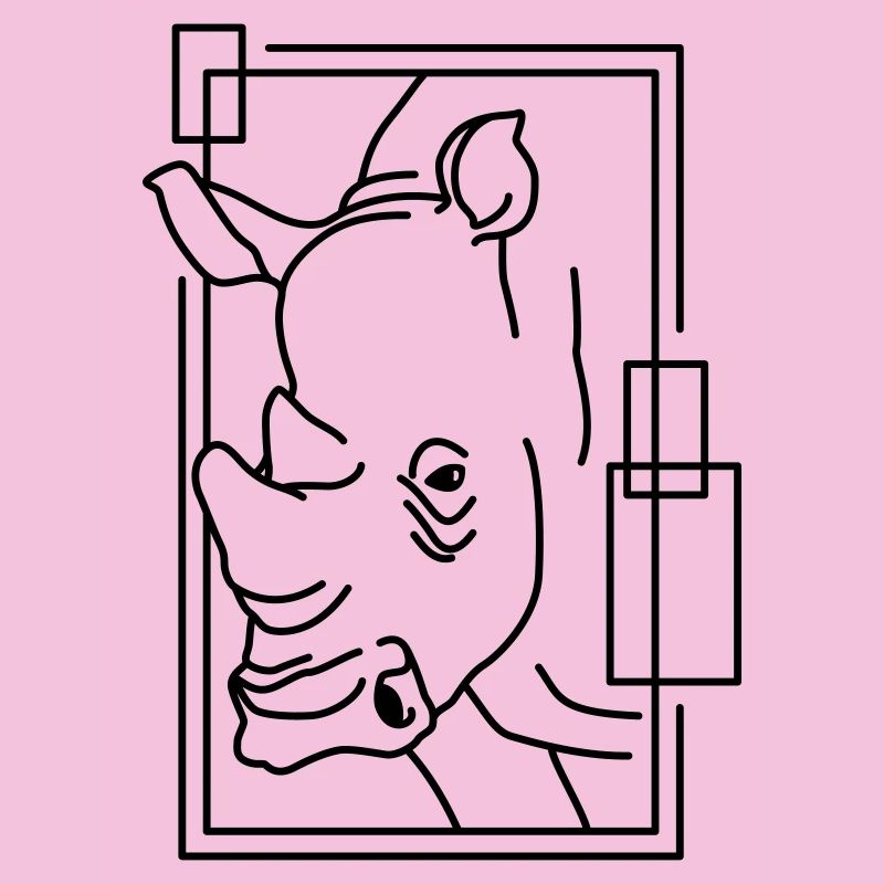 Rhinocéros en conception géométrique