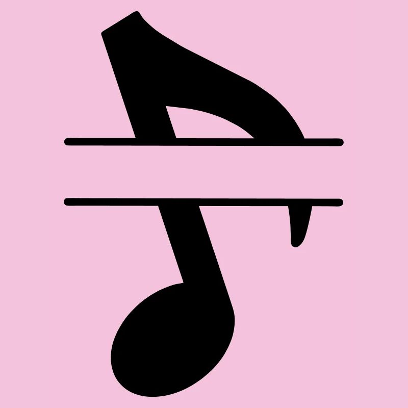 Bannière de texte note de musique