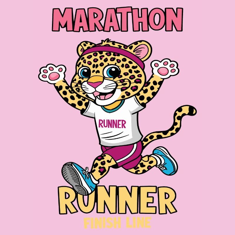 Leopard Marathon Läufer