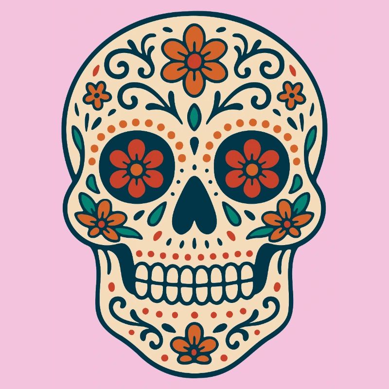 Latin American Folklore Skull by Helfspawn