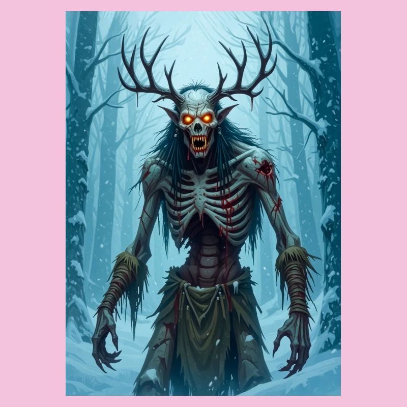 Wendigo, démon cannibale émacié du folklore
