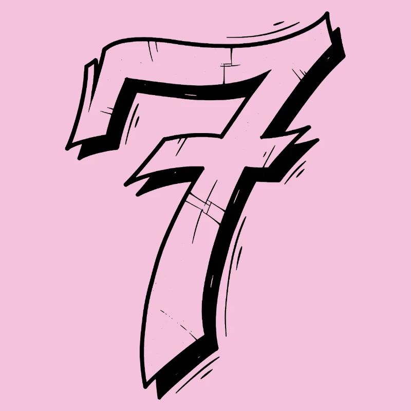 Kunstvolles Nummer Seven Design