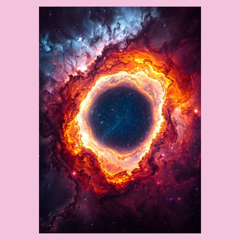 Celestial Ring Nebula Glow