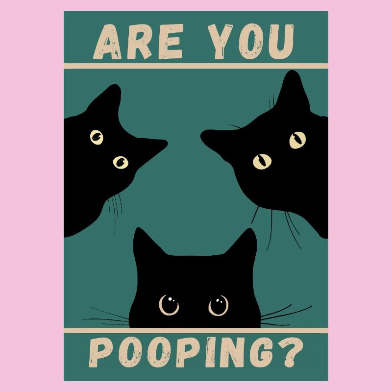 Tu fais caca ? Chats noirs