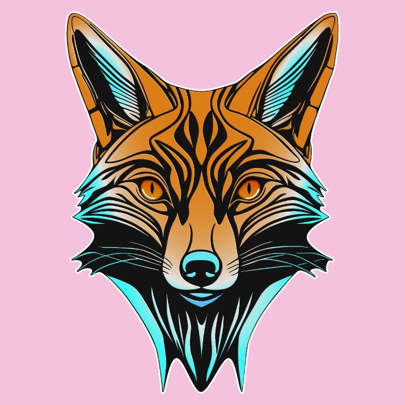 Neonfuchskopf
