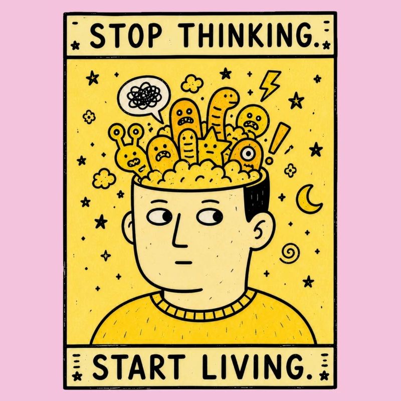 STOP THINKING. START LIVING.