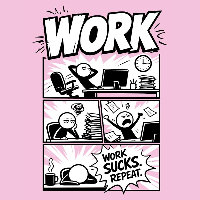Le travail craint Repeat Comic