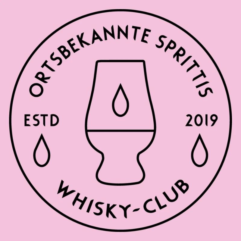 Ortsbekannte Sprittis - Schwarzes Logo