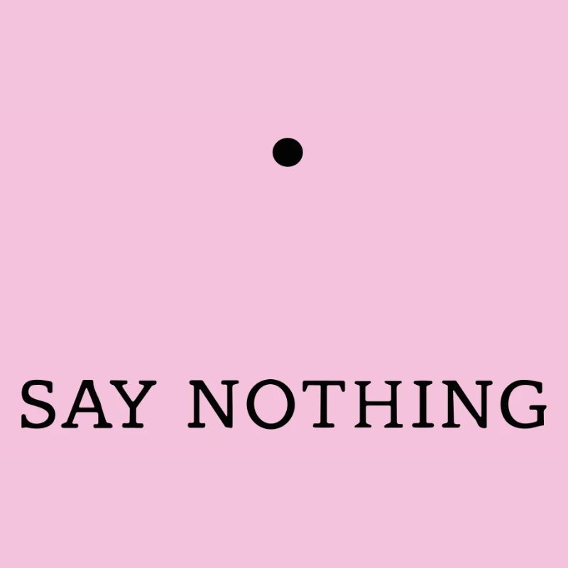 Silence — Conception typographique minimaliste