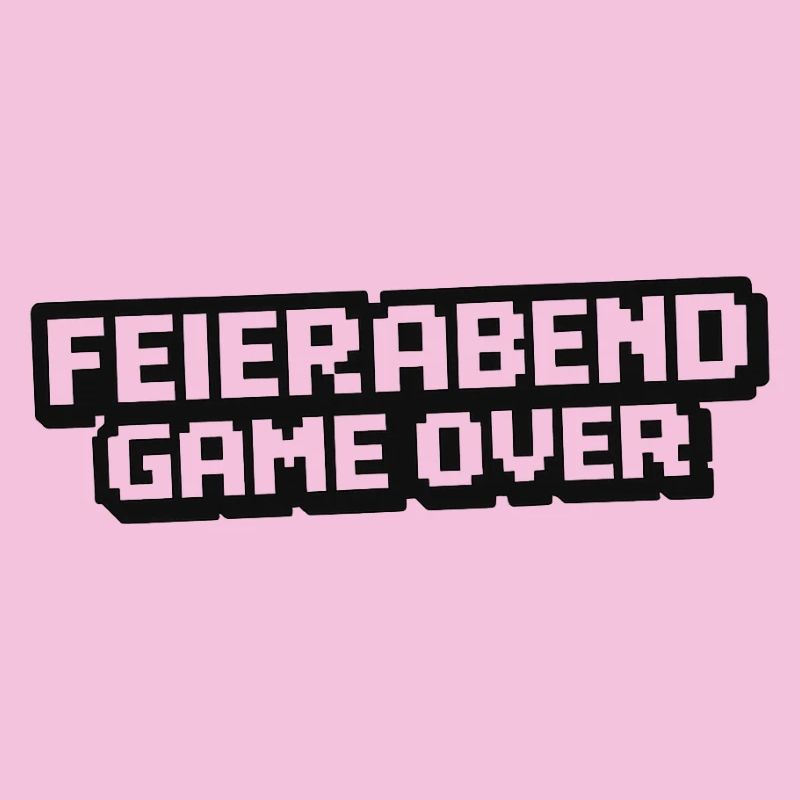 Feierabend Gameover Pixel Style