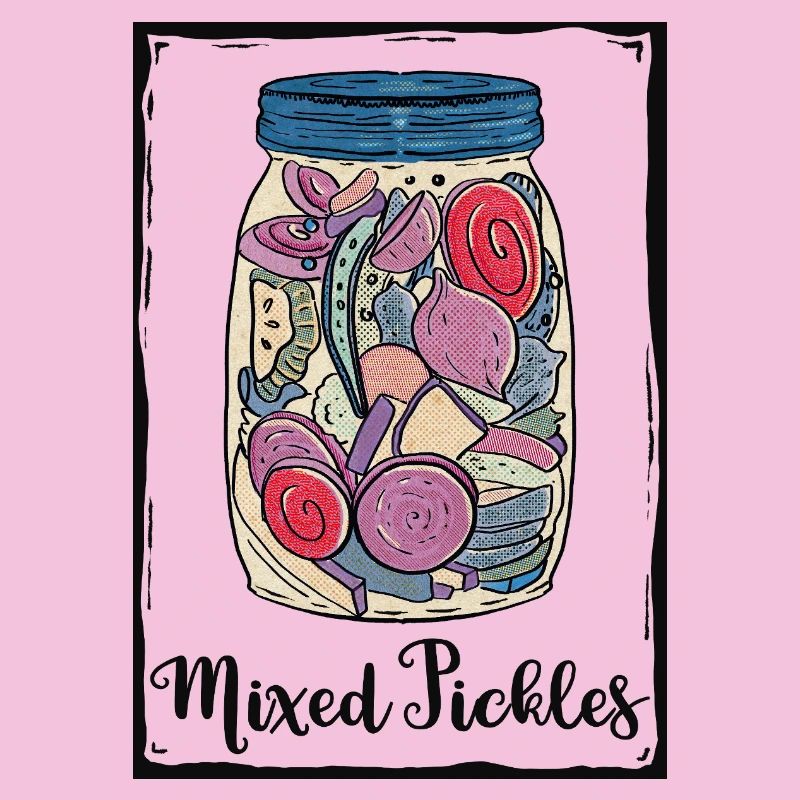 Verre de cornichons mixtes