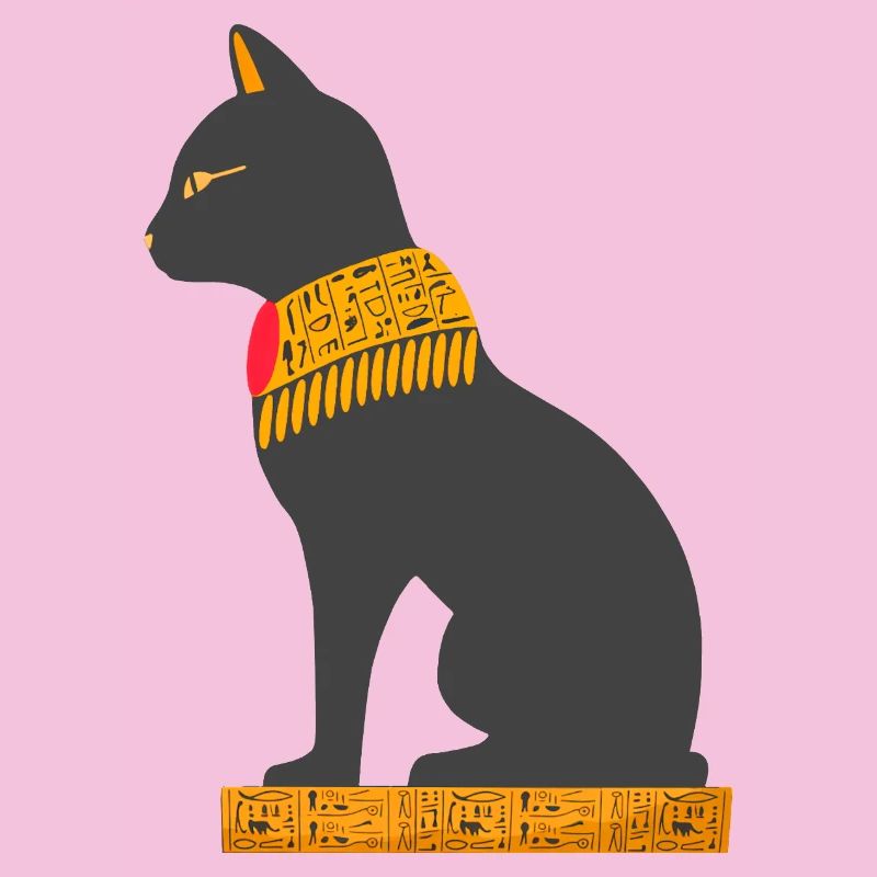 ägyptische katze sitzend