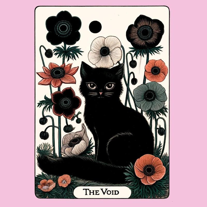 Tarot Chat du Vide en Fleur
