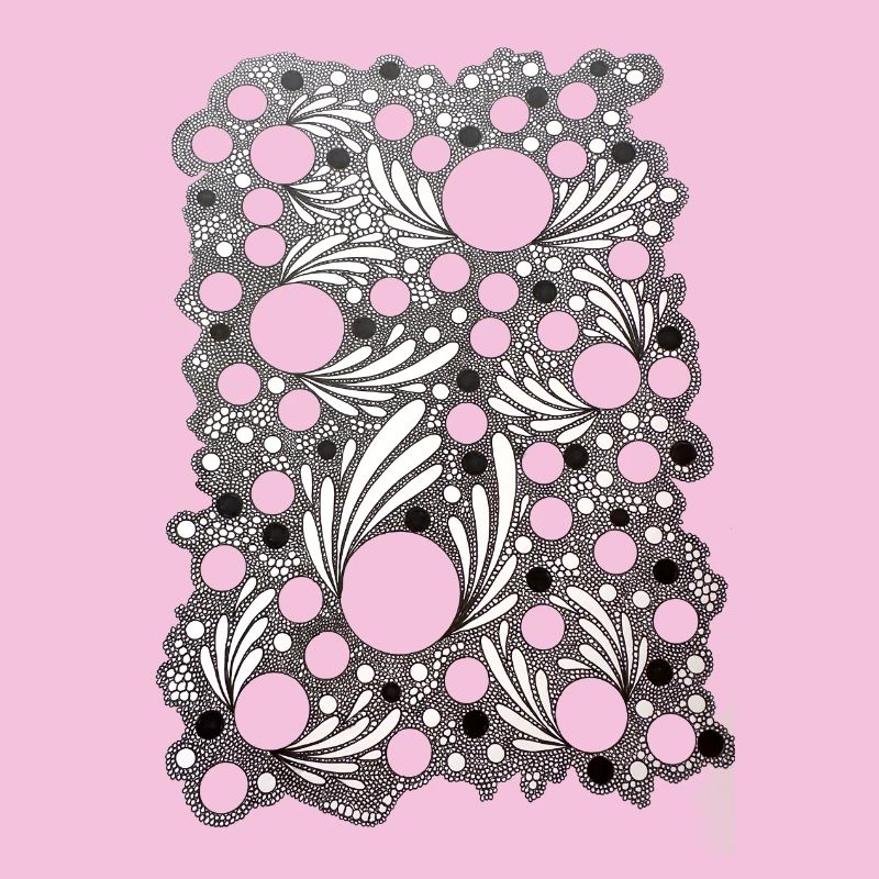 Blattblasen Lace Muster