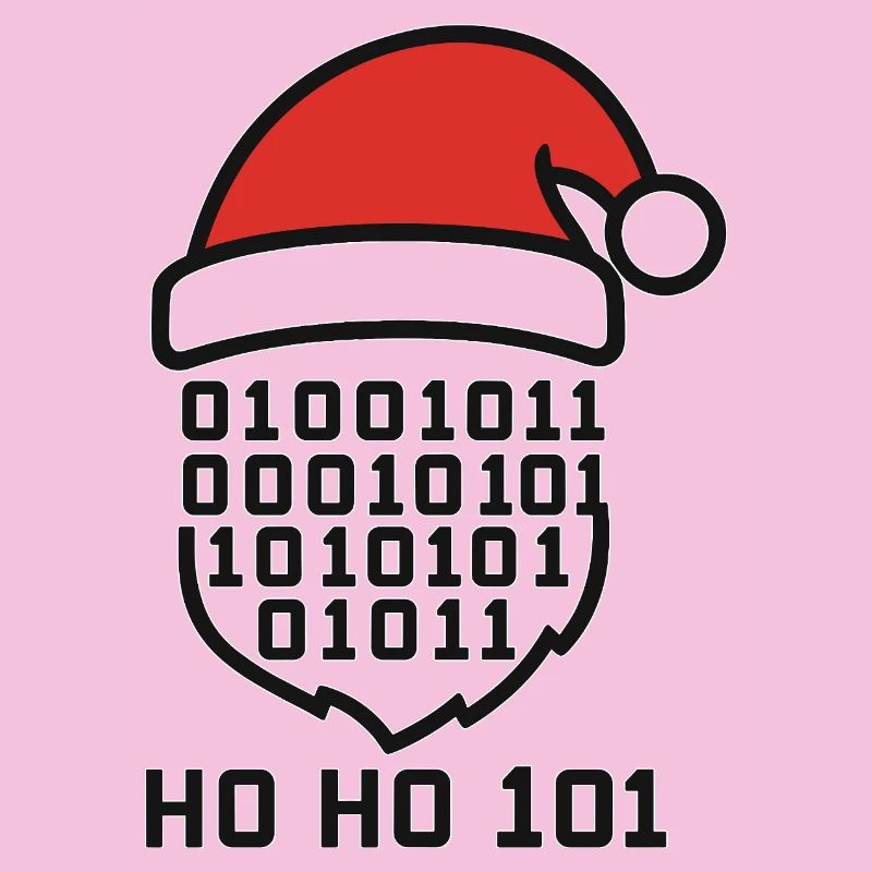 Code de Noël avec chapeau de Père Noël