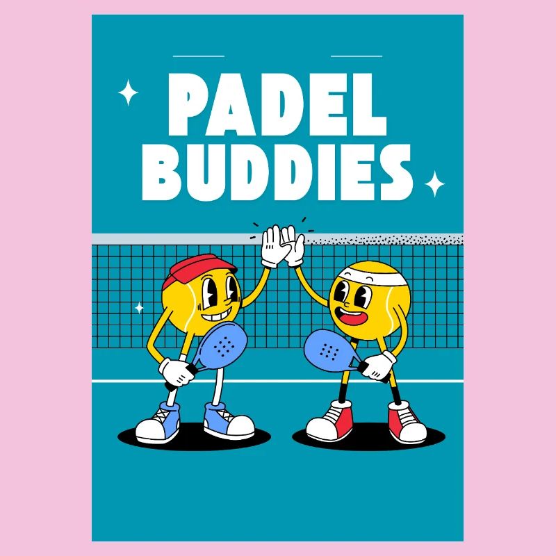 Duo de copains de padel High Five