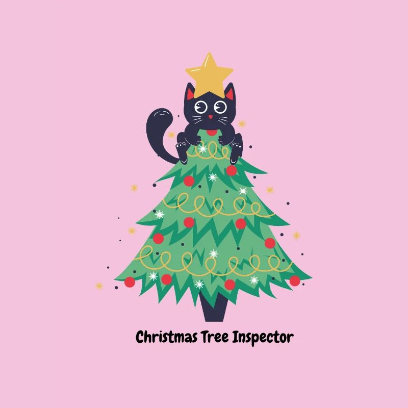 Katzen-Weihnachtspullover im Baum