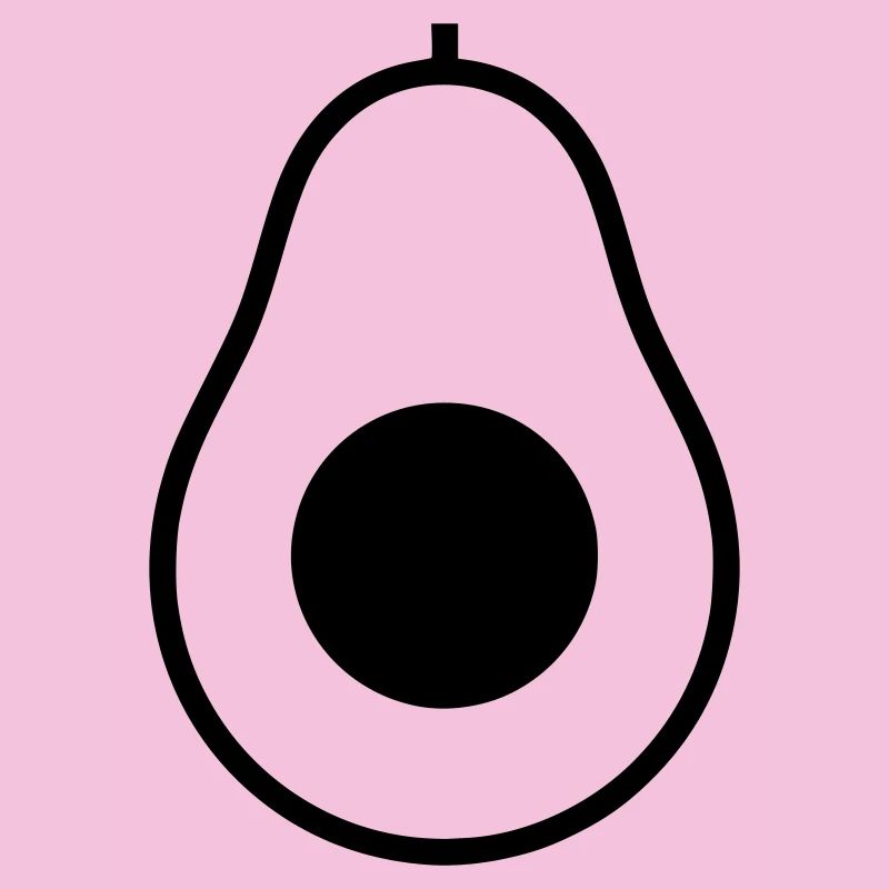 Avocado Half Pit, Icon