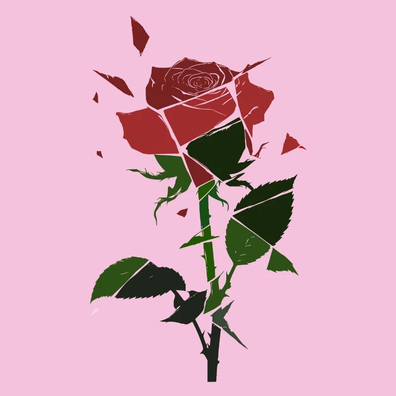 Broken Rose Blossom
