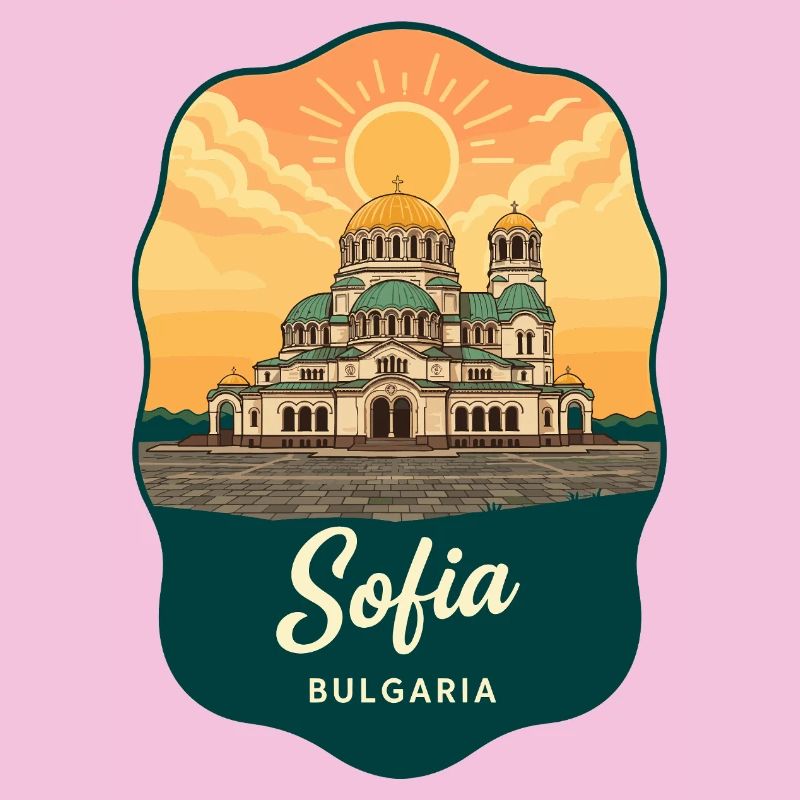 Insigne vintage de Sofia Alexandre Nevski