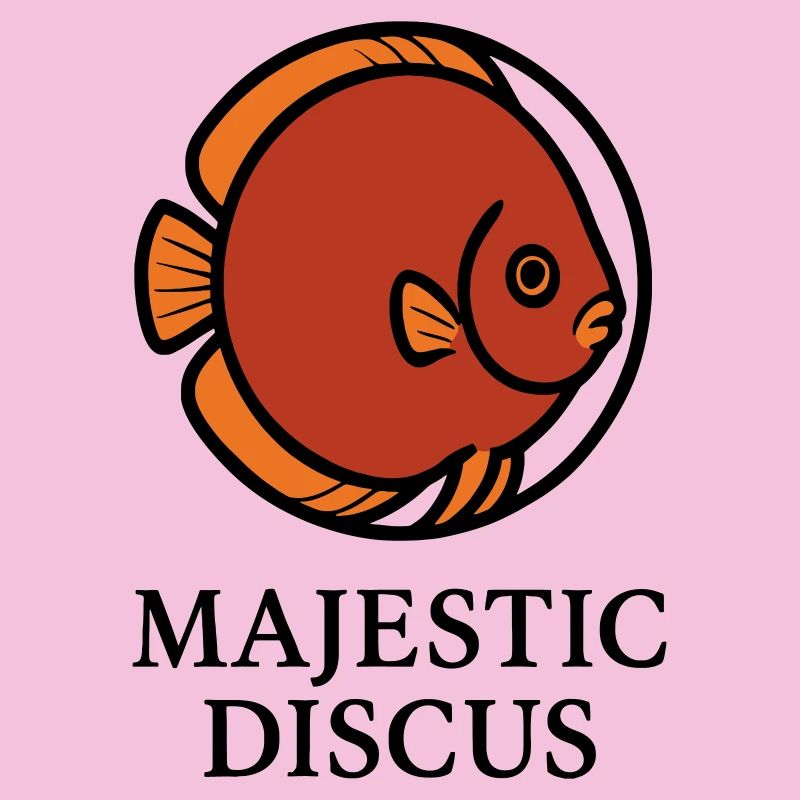 Majestätischer kreisförmiger Diskusfisch-Logo