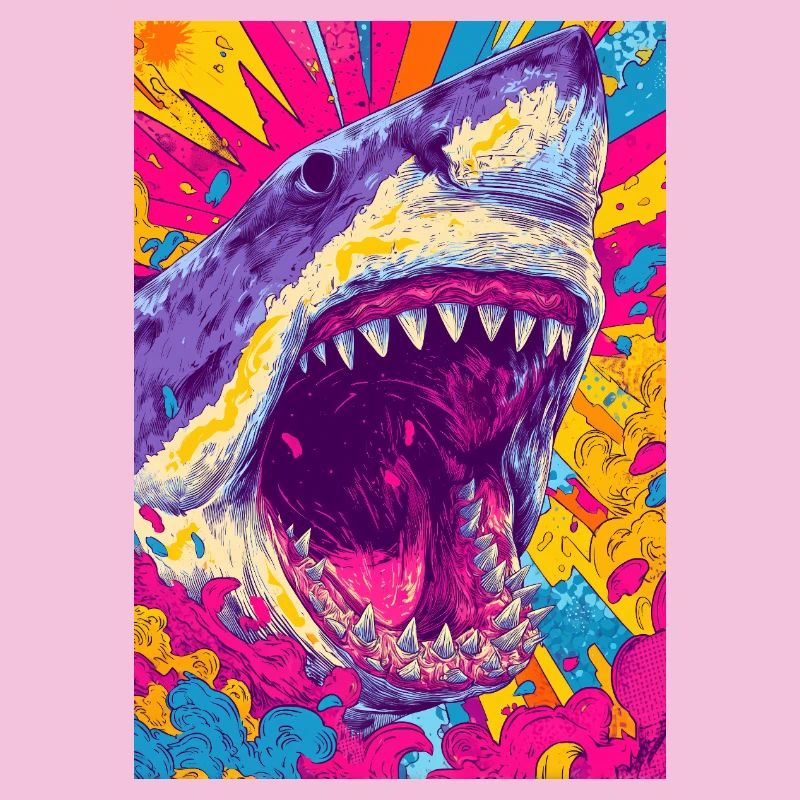 Psychedelic Shark Burst