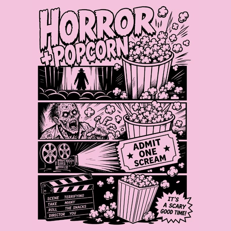 Horror Plus Popcorn Rétro