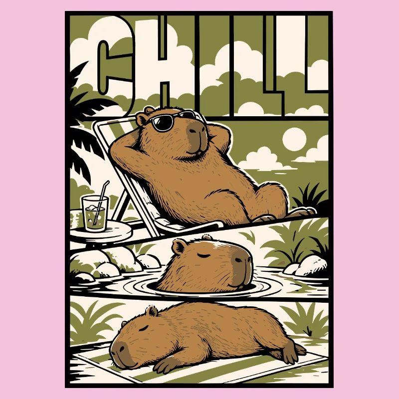 Chill Capybara Relax Design