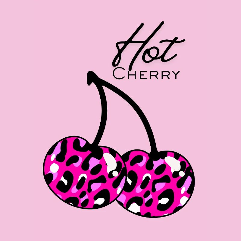 Pink Leopard Muster cherry