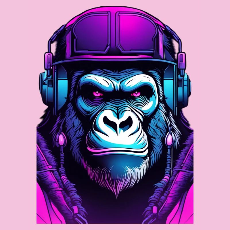 Gorilla DJ Neon