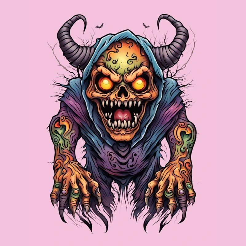 Corrupted Demon with Flame Eyes