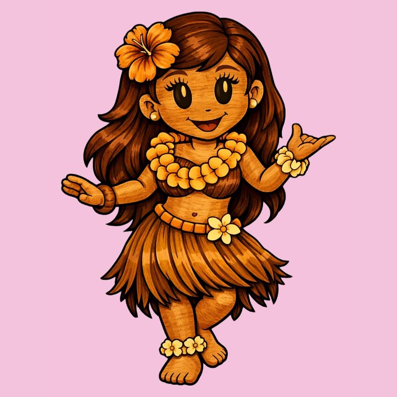Hula-Tänzerin Hawaii-Stil
