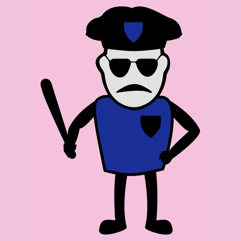 Policeman with truncheon