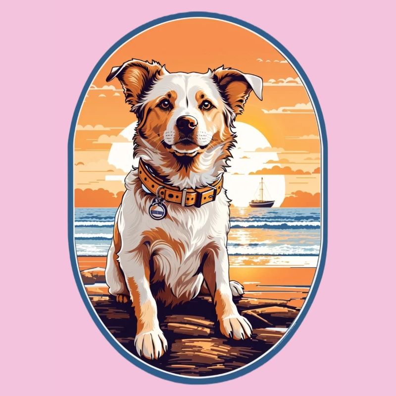 Hund am Strand