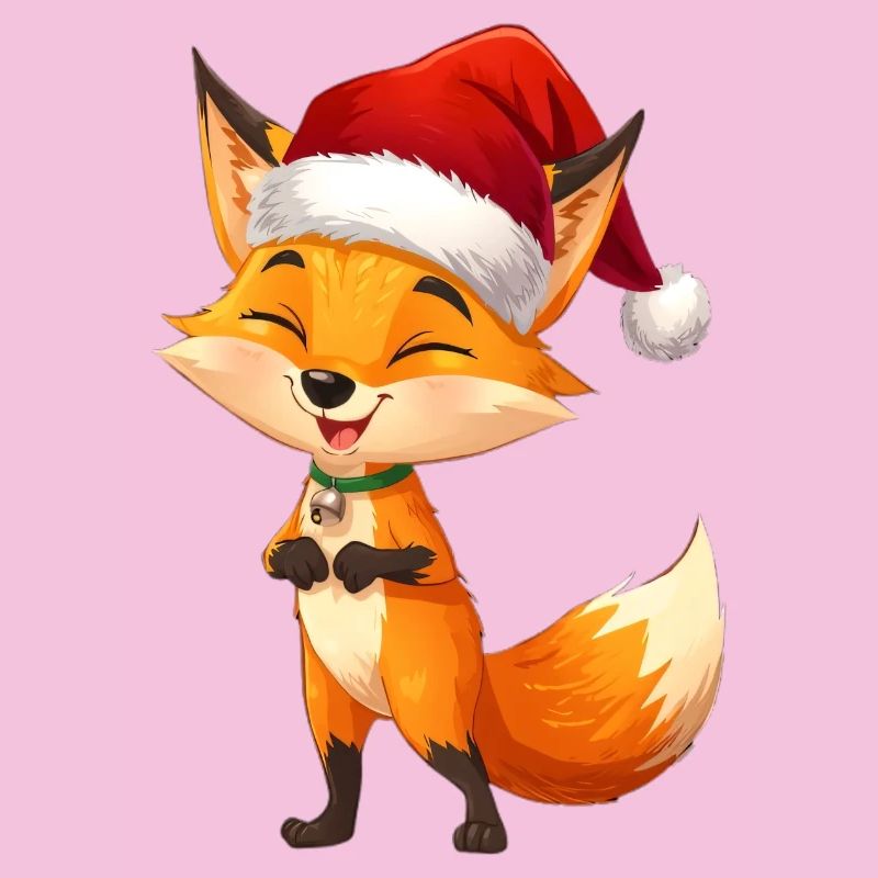 Fuchs mit Santa Hut
