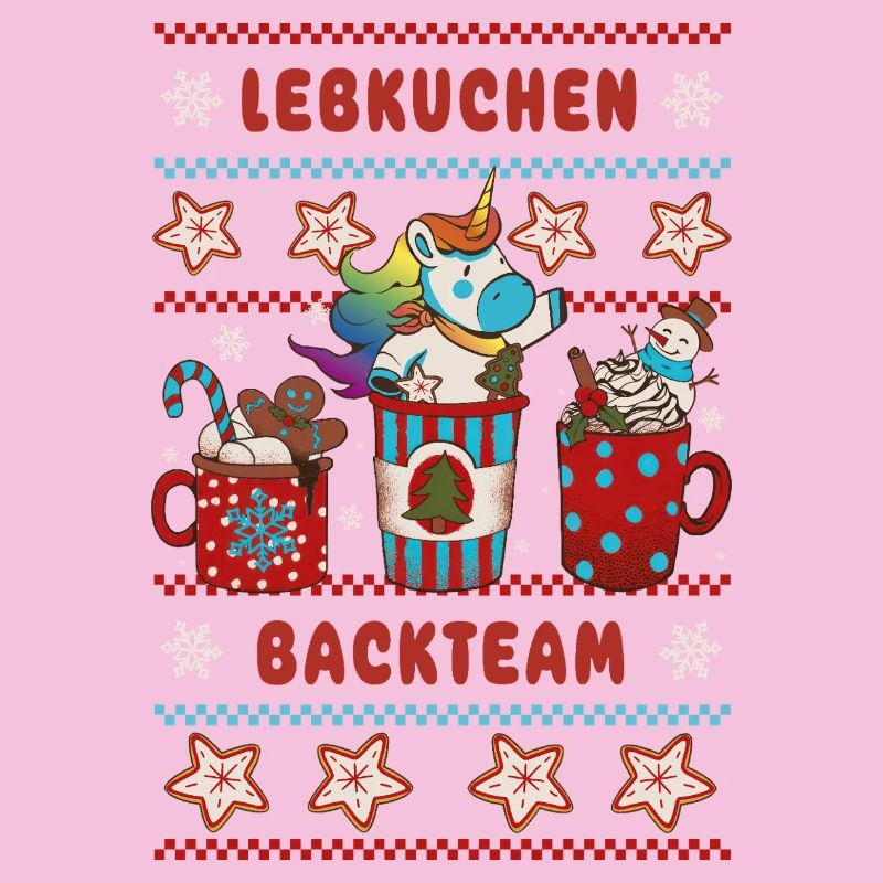 Gingerbread Baking Team Unicorn Christmas Baking