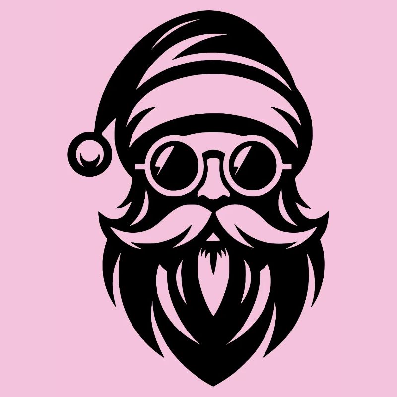 Weihnachtsmann Silhouette Ich bin der coole Claus
