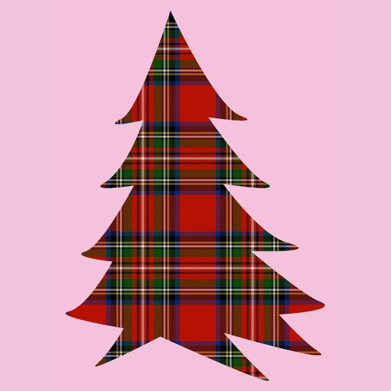 Scottish Red Tartan Tree