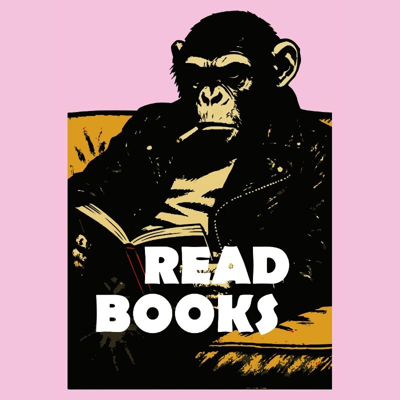 Chimp liest Bücher