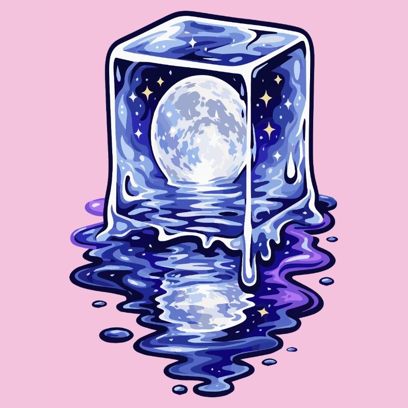 Moonlit Cube Melting