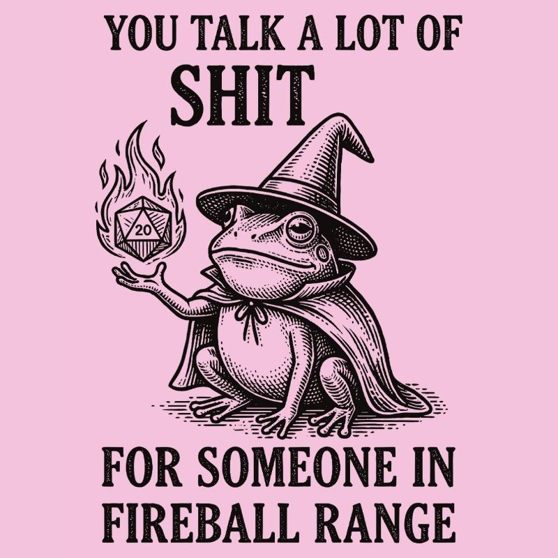 Fireball Range – RPG Magicien Grenouille Drôle
