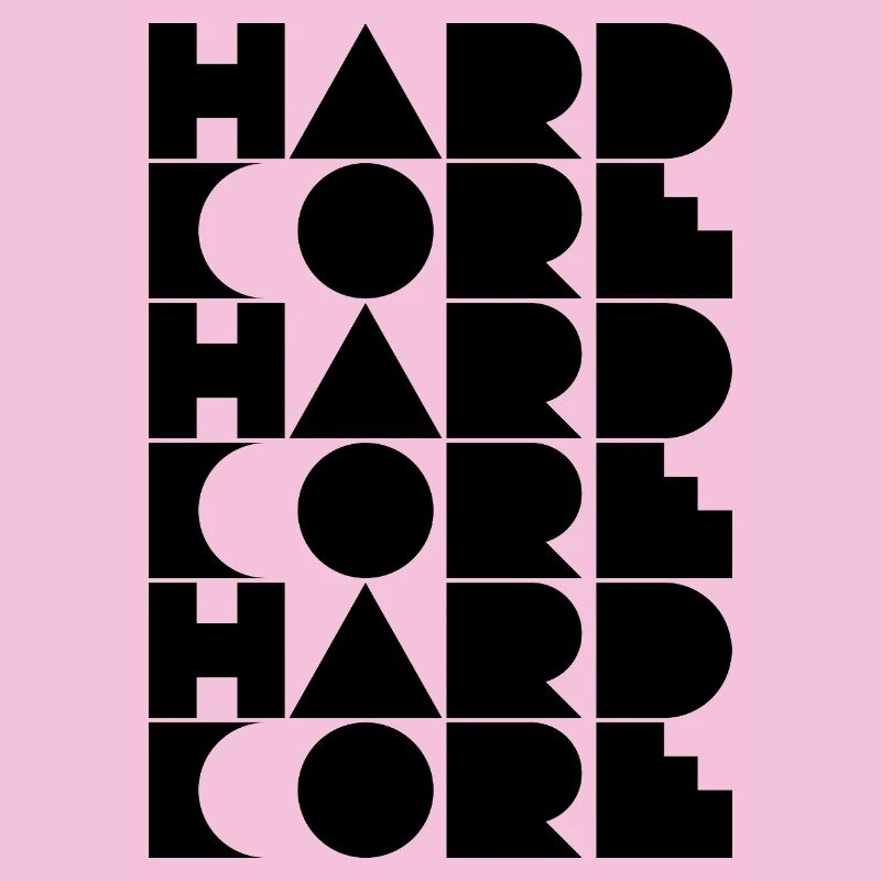 Conception typographique hardcore de logos