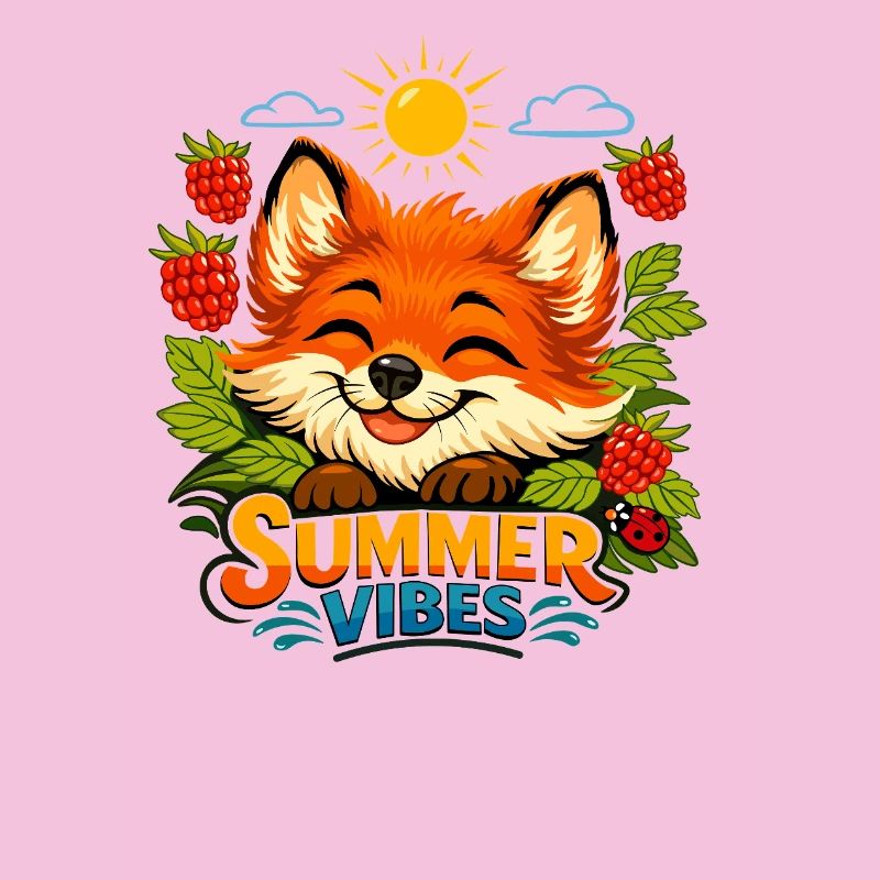 Summer print with a fox